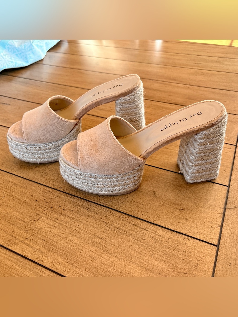 EUC Dee Ocleppo Sunset Platform Espadrille Sandals, Size 8.5